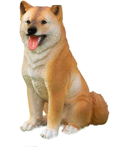 Amazon.co.jp: JXK 柴犬フィギュア 座っている犬のオーナメント 柴犬